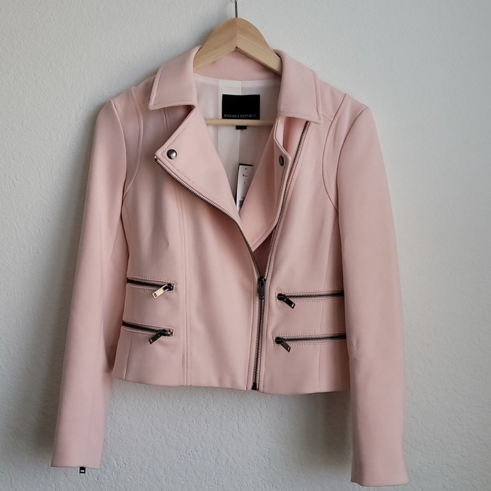 Banana Republic Pink Moto Jacket